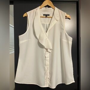 Sleeveless Cream Blouse - Banana Republic